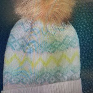 LOFT POM HAT.  New with tags.  Never worn and have scarf to match!